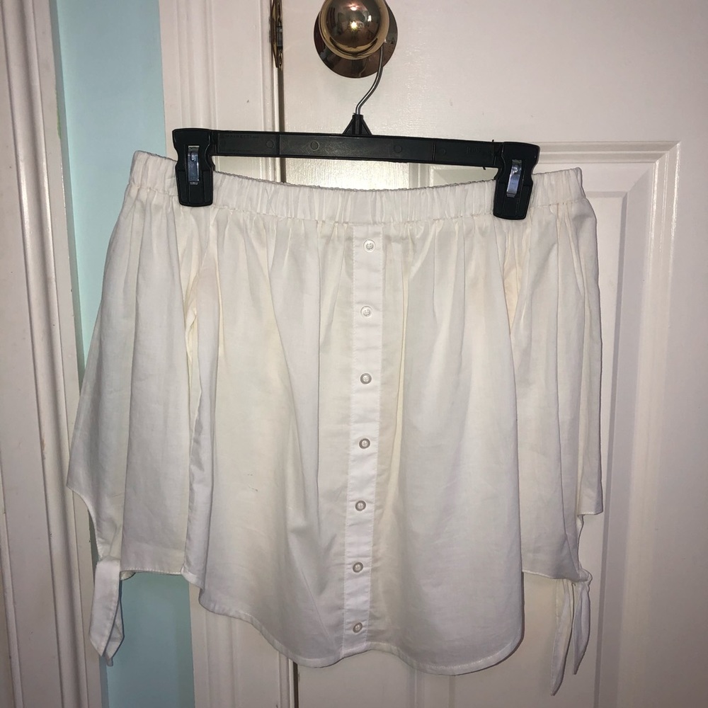 White Off the Shoulder Top